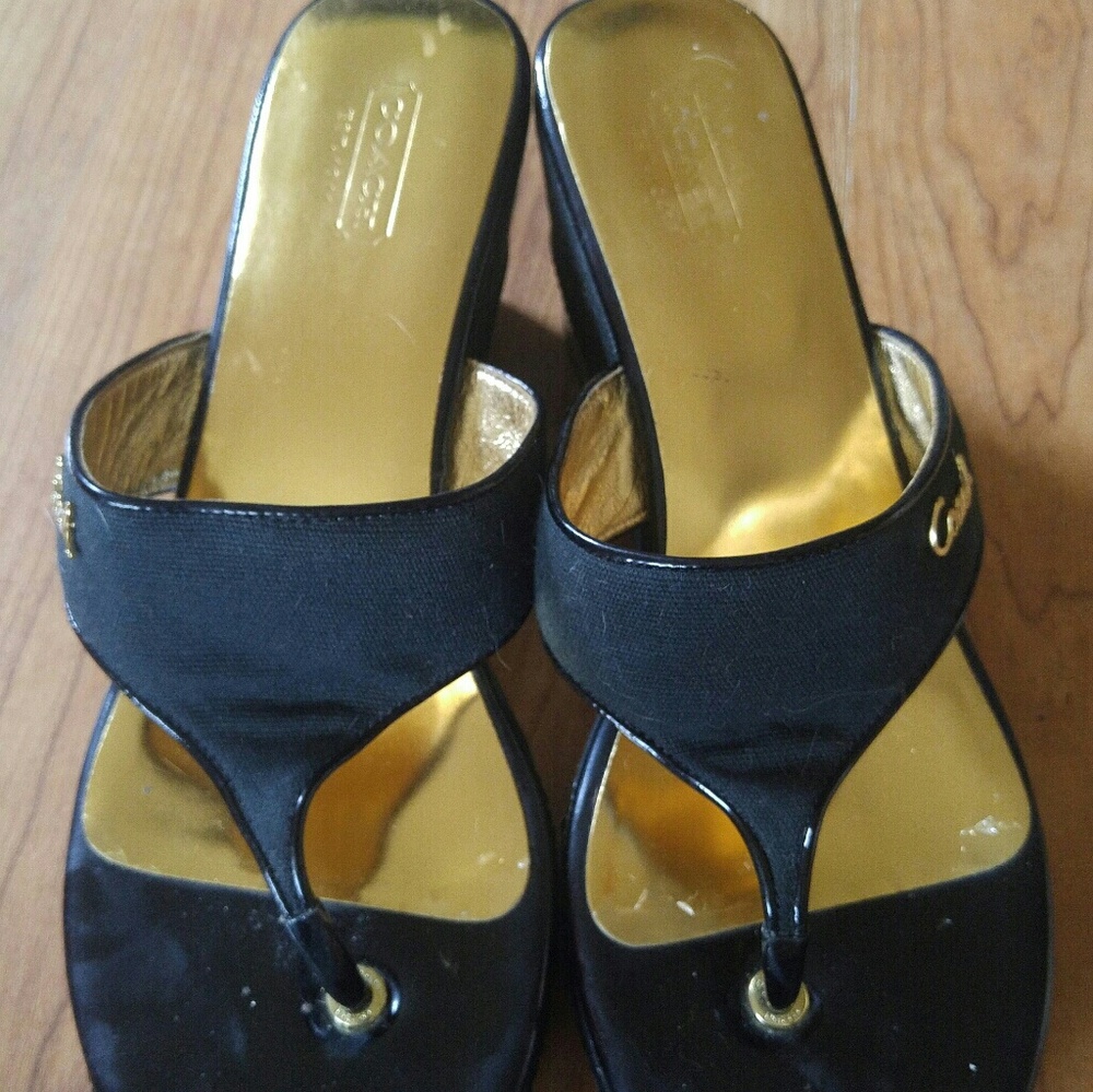 Coach wedge sandals